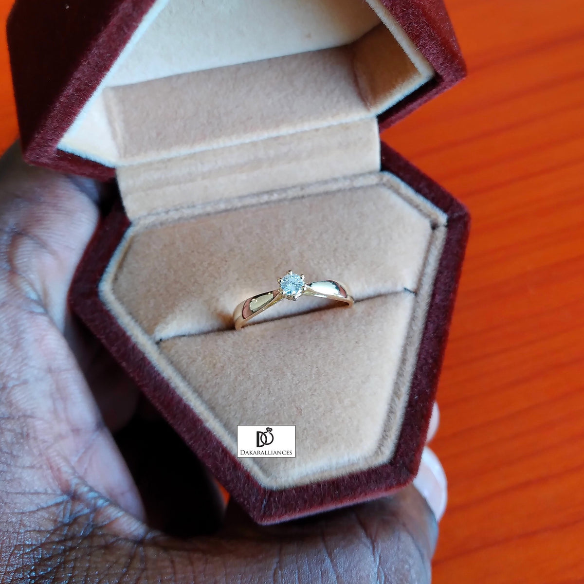 Bague SYMBOLE 6 en or et diamant 0,10 ct