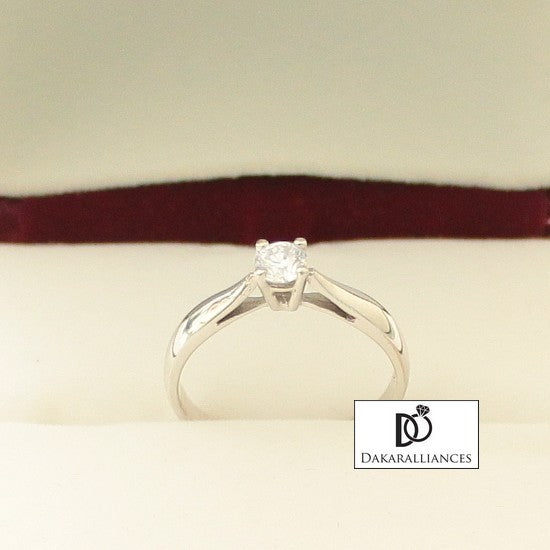 Bague CLASSIQUE 4, en or blanc et diamant (1201795792948)