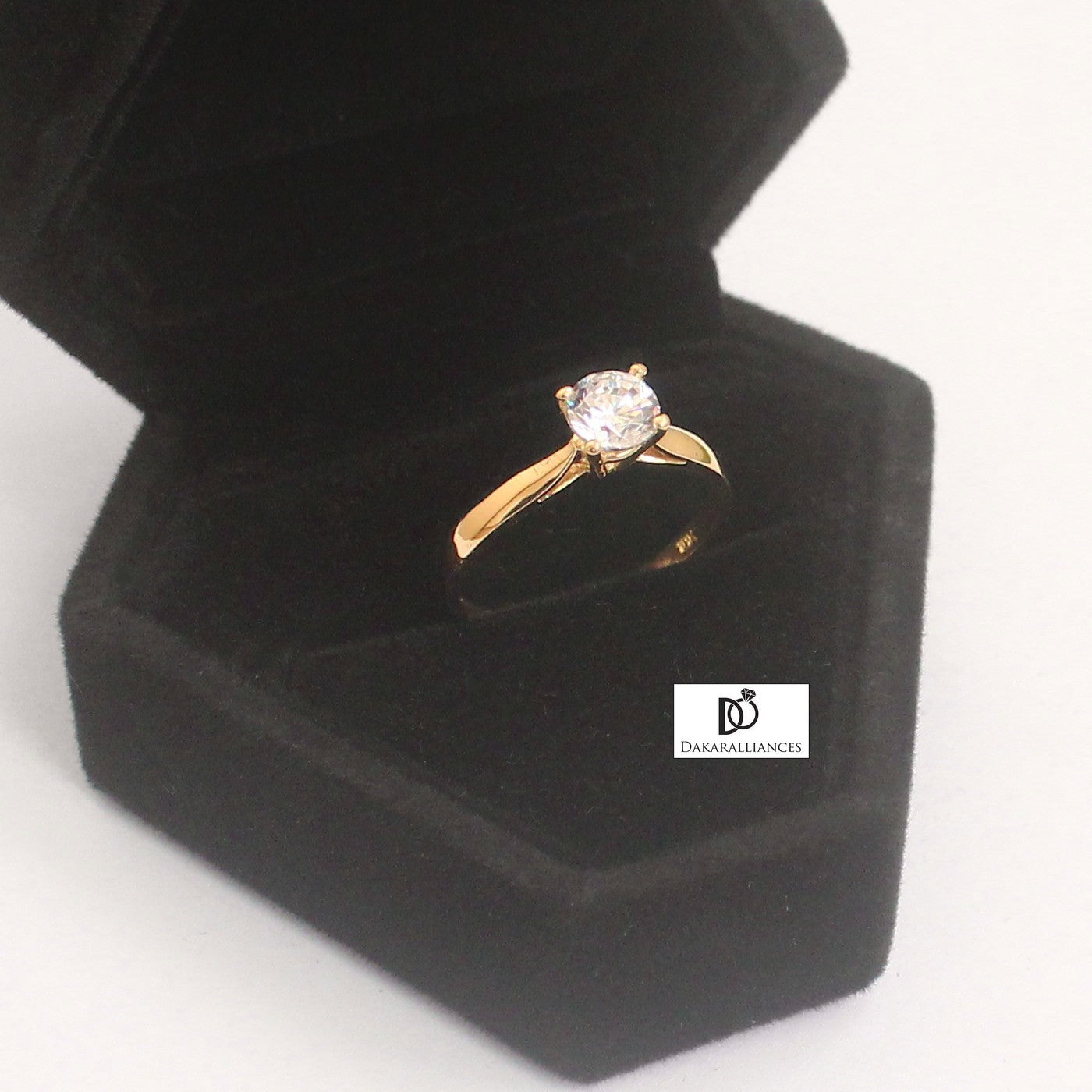Bague CLASSIQUE 4 en or et zirconia