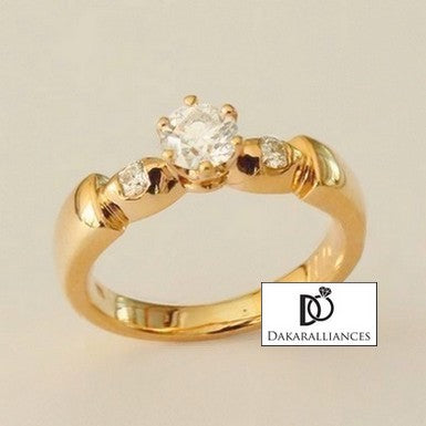 Bague REINE en or et zirconias (1539889070132)