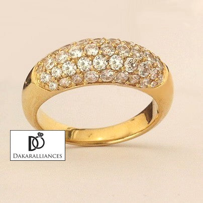 Bague pavage diamants en or (4911763980426)