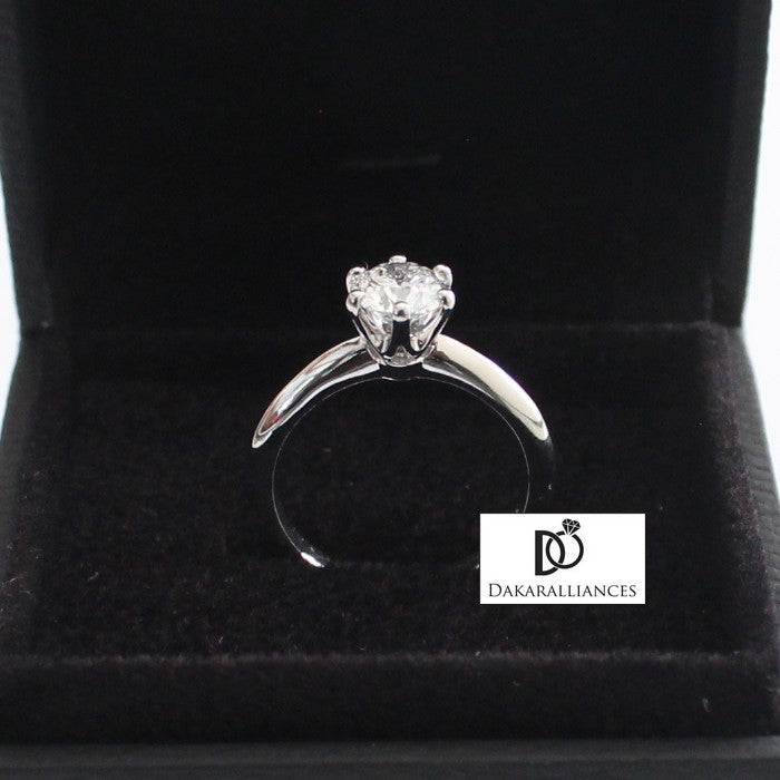 Bague de fiançailles DALILA en or blanc et diamant (804738826292)