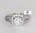 Bague de fiançailles PRINCESSE NIAMA en platine et diamants (1233363370036)
