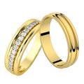 Duo alliances ÉVIDENCE en or et diamants