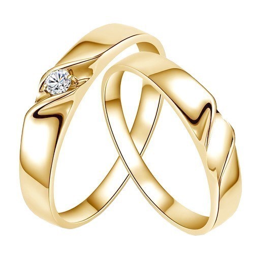 Duo alliances VAGUE D'AMOUR en or et diamant (938227073076)