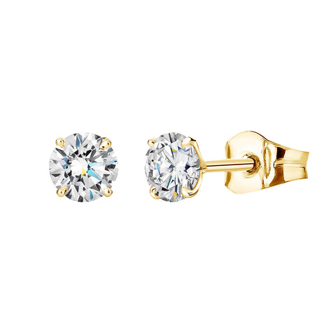 Boucles d'oreilles PUCES CLASSIQUES 4 en or et diamants 0,60 ct (1501746855988)