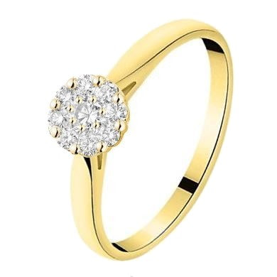 Bague Fleur en or et diamants
