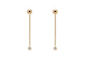 Boucles d'oreilles pendantes en or et diamants (1502409228340)