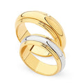 Duo alliances BONTÉ en or jaune et or blanc 18K